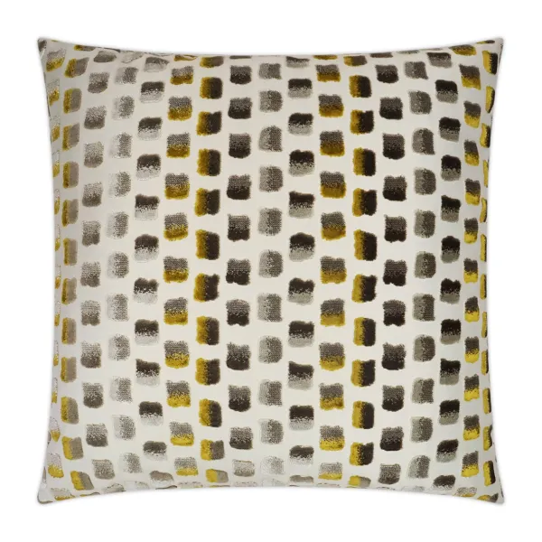 Online Marie Dumas Abstract Mustard Pillow