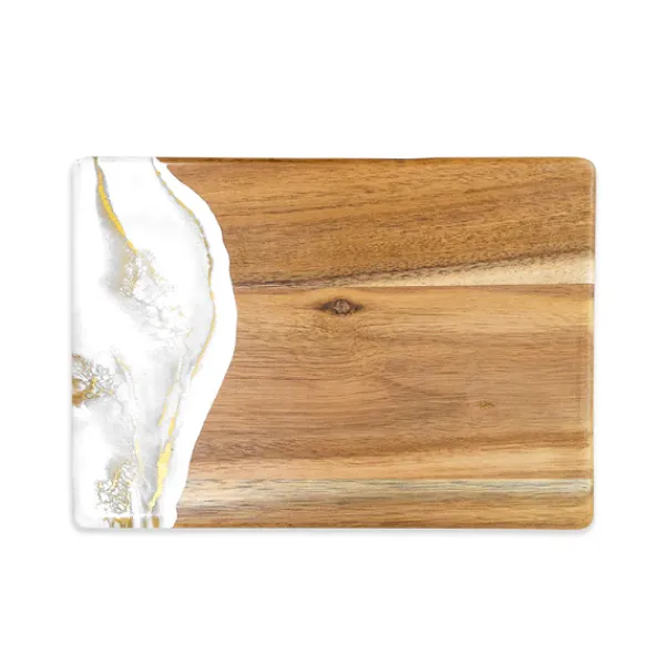 Fashion Marie Dumas Acacia Gold Quartz Bread Board