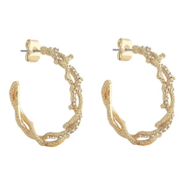 Fashion Marie Dumas Anabel Aram Coral Hoop Earrings