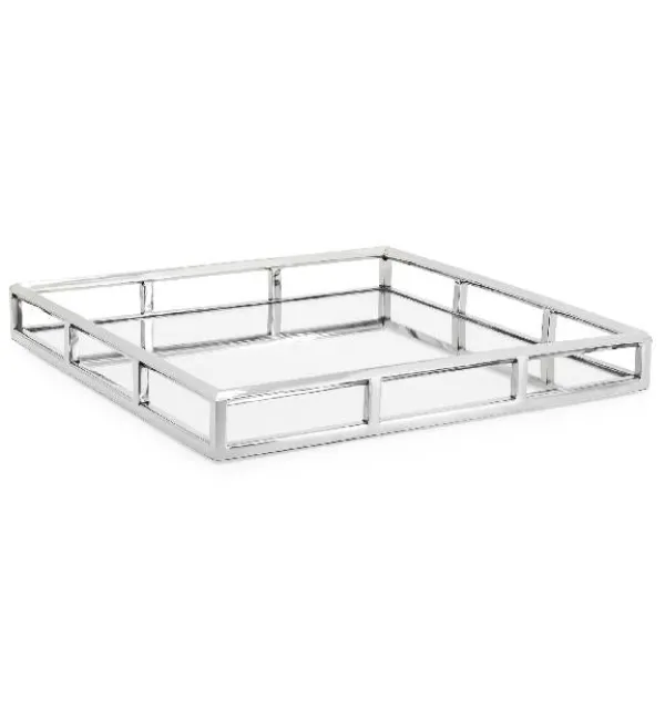 Sale Marie Dumas Angle Edge Mirrored Square Tray