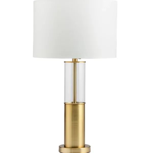 Clearance Marie Dumas Ashley Glass Gold Metal Lamp