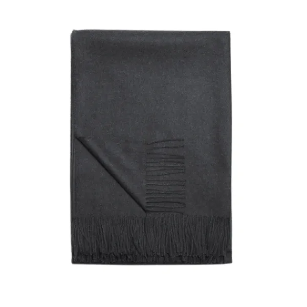 Clearance Marie Dumas Baby Alpaca Charcoal Grey Throw