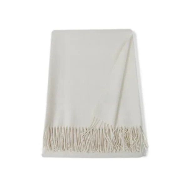 Best Marie Dumas Baby Alpaca Cream Ivory Throw