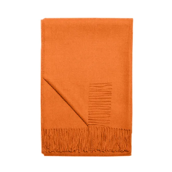 Cheap Marie Dumas Baby Alpaca Orange Crush Throw