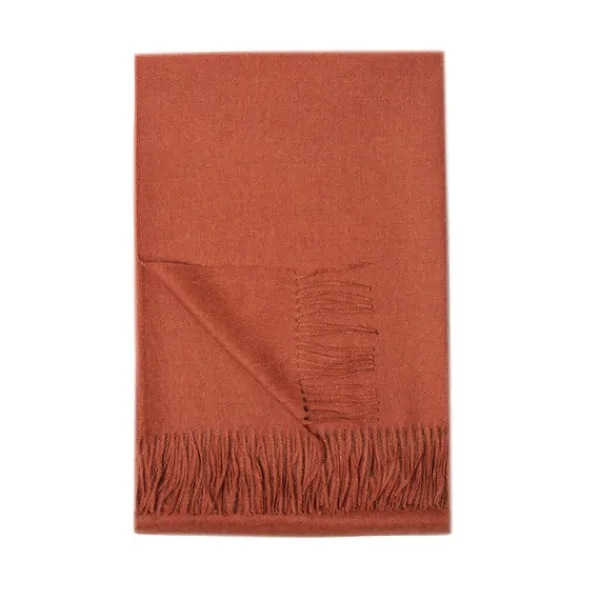 Discount Marie Dumas Baby Alpaca Orange Throw