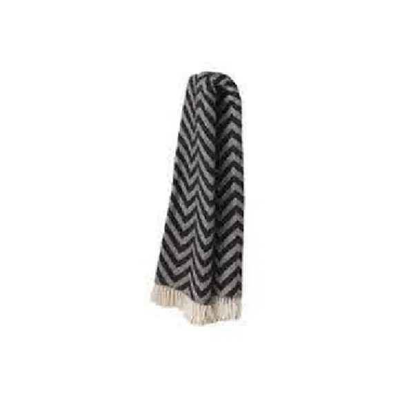 Sale Marie Dumas Black Chevron Throw