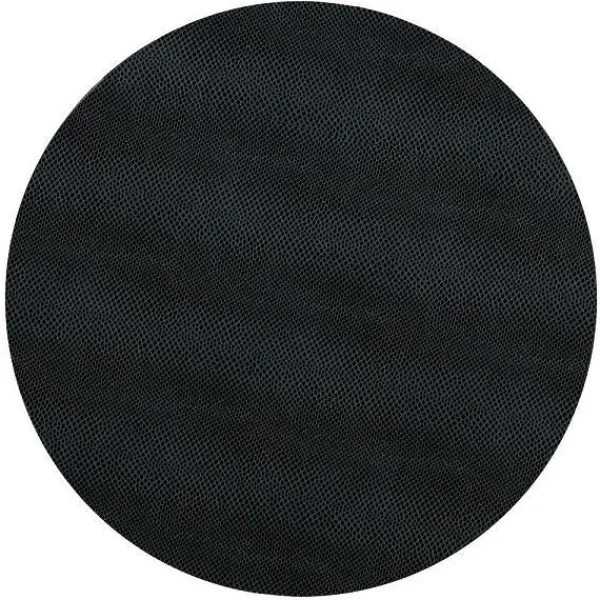 Cheap Marie Dumas Black Round Snakeskin Felt Back Placemat