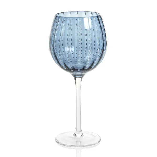 Online Marie Dumas Blue Dot Wine Glass