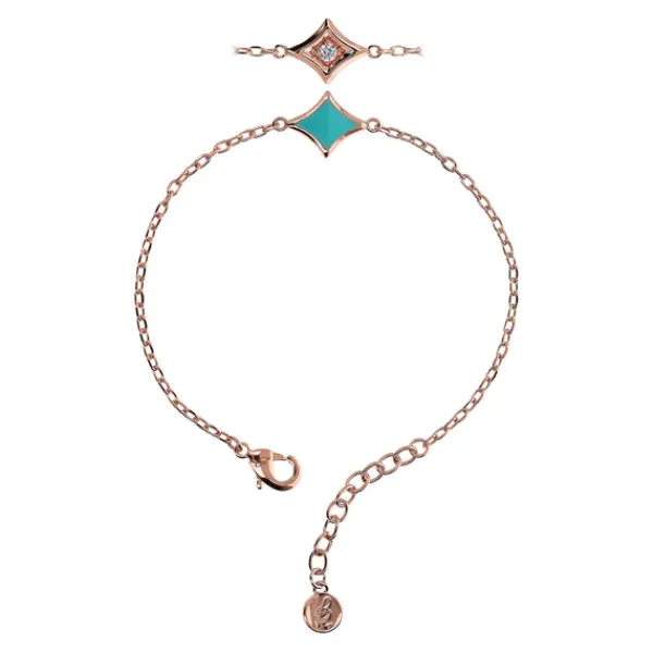 New Marie Dumas Bronzallure Enamel Losanga Bracelet