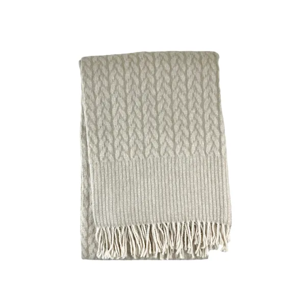 Clearance Marie Dumas Cable with Border Throw