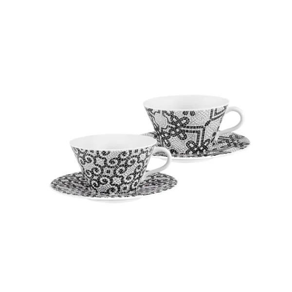 Flash Sale Marie Dumas Calcada Portuguesa Teacups and Saucers Set