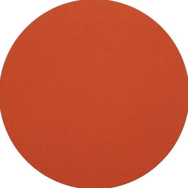 Discount Marie Dumas Canvas Round Orange Placemat