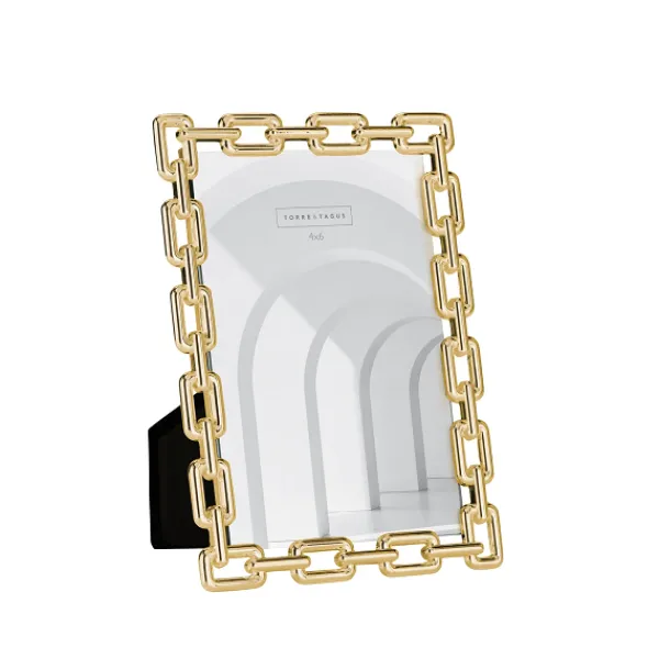 Hot Marie Dumas Chain Link Gold 4x6 Picture Frame