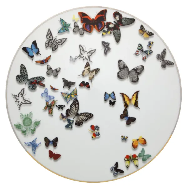 Clearance Marie Dumas Christian Lacroix Butterfly Parade Charger Plate