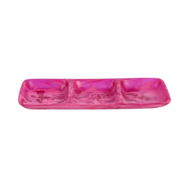 Clearance Marie Dumas Classic Magenta 3-Section Tray