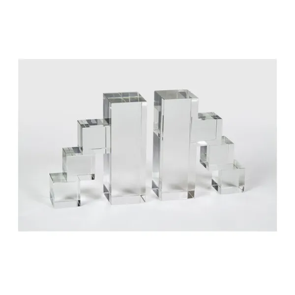 New Marie Dumas Crystal Steps Set of 2 Bookends