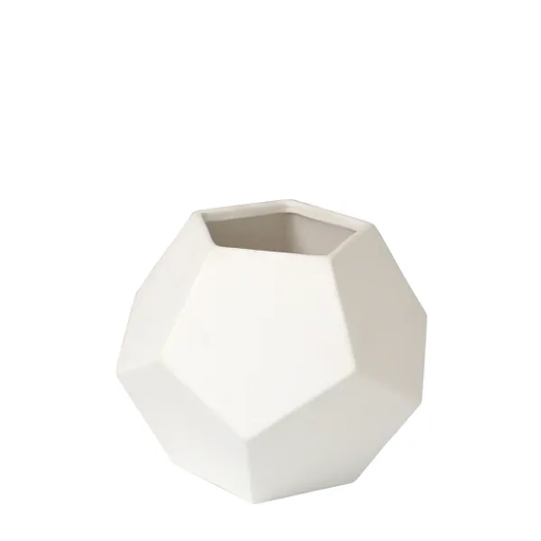 Hot Marie Dumas Faceted Medium Matte White Vase