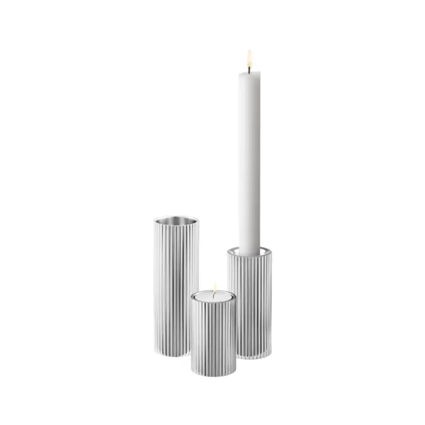 Cheap Marie Dumas Georg Jensen Bernadotte Set of 3 Candle Holders