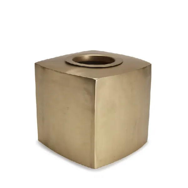 Clearance Marie Dumas Gold Brass Tissue Box Holder