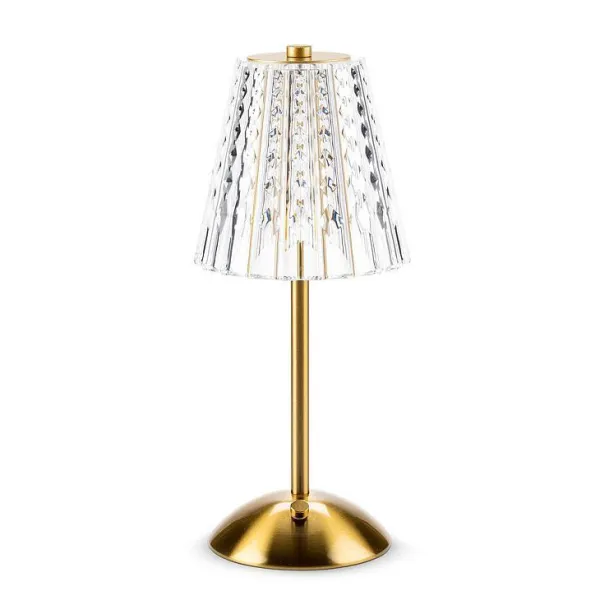 New Marie Dumas Gold Crystal Shade Lamp