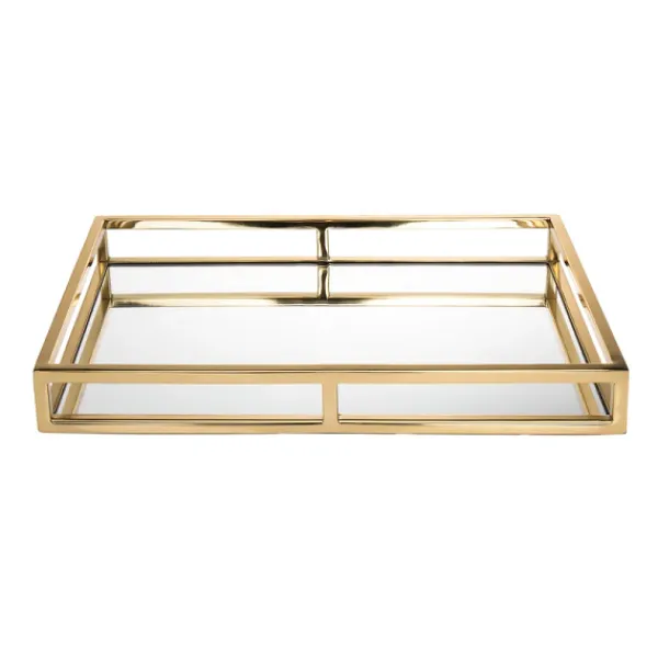 Discount Marie Dumas Gold Mirrored Tray