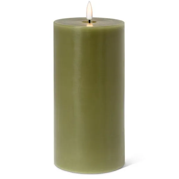 Online Marie Dumas Green Flameless LED 4x8 Pillar Candle