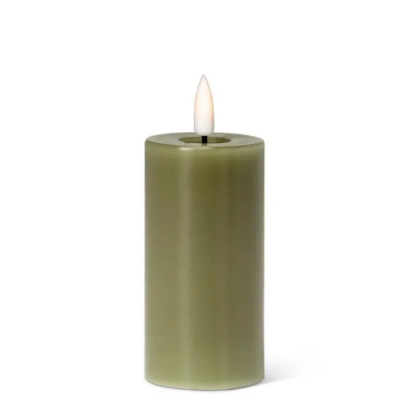 Sale Marie Dumas Green Flameless LED 2x4 Pillar Candle