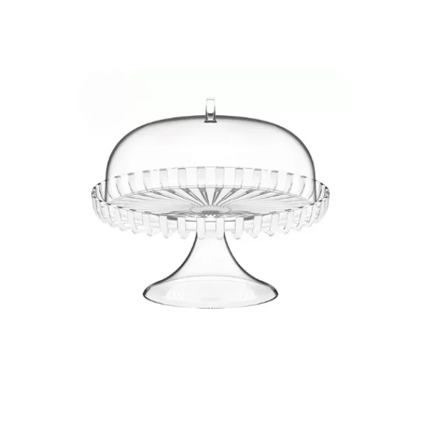 Best Sale Marie Dumas Guzzini Dolcevita Mother of Pearl Cake Stand With Dome