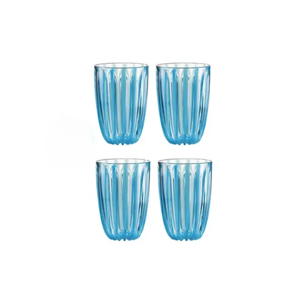 Sale Marie Dumas Guzzini Dolcevita Turquoise Glasses - Set of 4