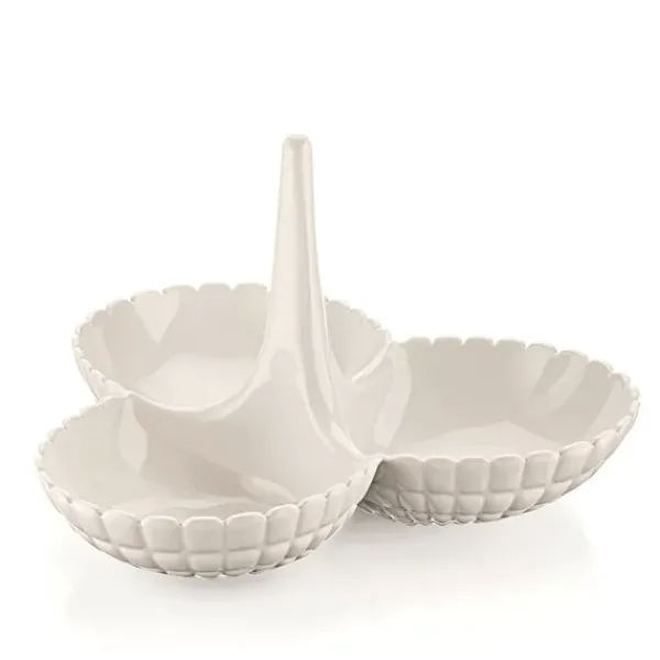 Hot Marie Dumas Guzzini Tiffany Milk White Hors D'Oeuvres Dish