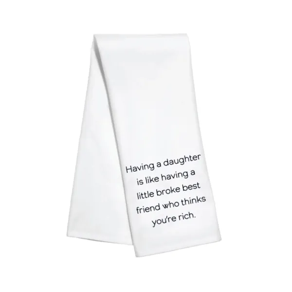 Flash Sale Marie Dumas Having A Daughter Kitchen Towel