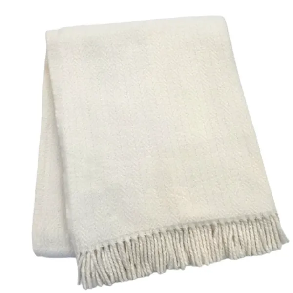 Best Marie Dumas Herringbone Plush Throw