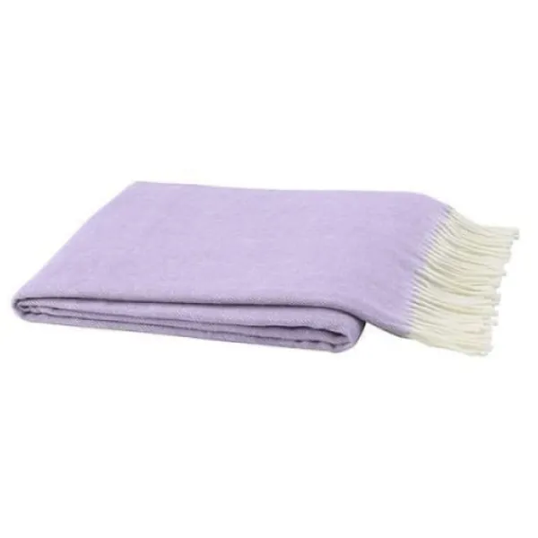 Flash Sale Marie Dumas Italian Herringbone Throw - Lilac