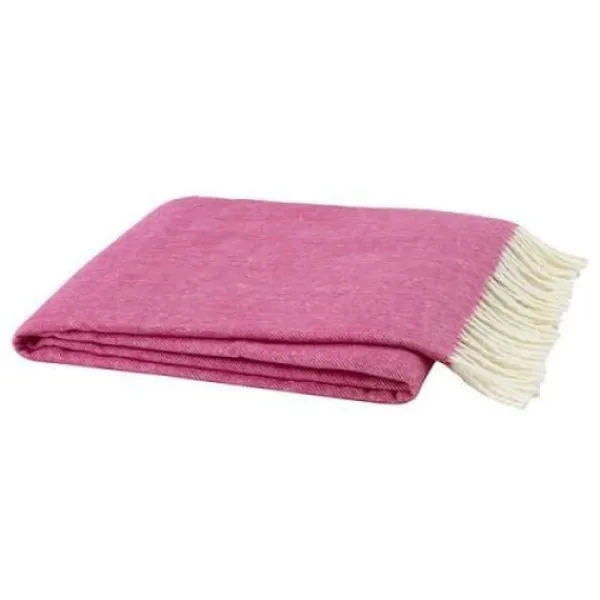 Cheap Marie Dumas Italian Herringbone Throw - Wild Orchid