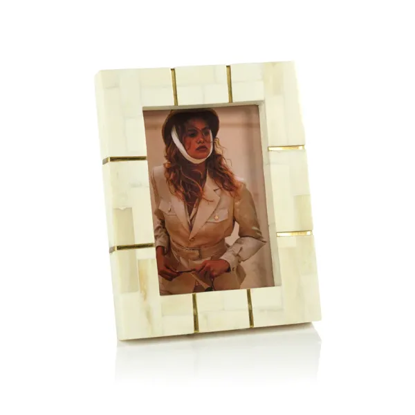 Online Marie Dumas Ives Bone & Brass 5x7 Frame