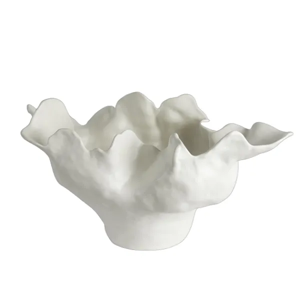 Flash Sale Marie Dumas Ivory Glazed Small Sculpted Bowl