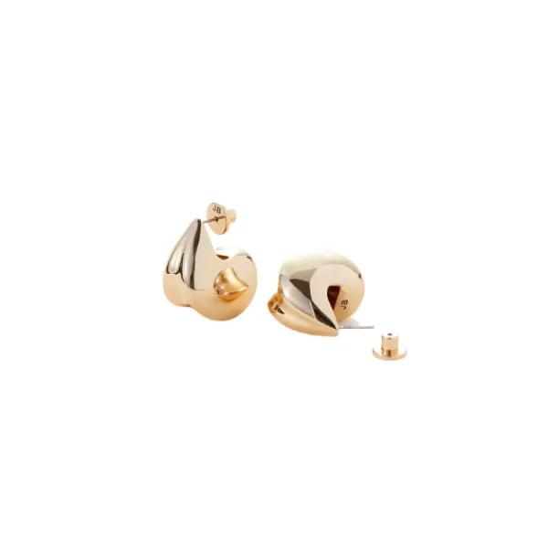 Fashion Marie Dumas Jenny Bird Nouveaux Puff Gold Earrings