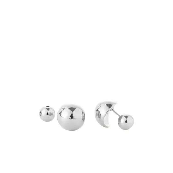 Hot Marie Dumas Jenny Bird Silver Aurora Stud Earrings