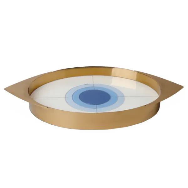 Fashion Marie Dumas Jonathan Adler Harlequin Blue Eye Tray