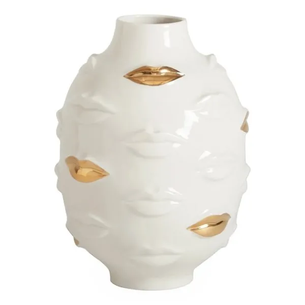 Clearance Marie Dumas Jonathan Adler Muse Gilded Gala Round Vase