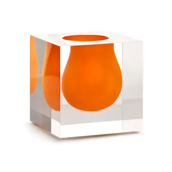 Discount Marie Dumas Jonathan Adler Orange Mini Bel Air Scoop Vase