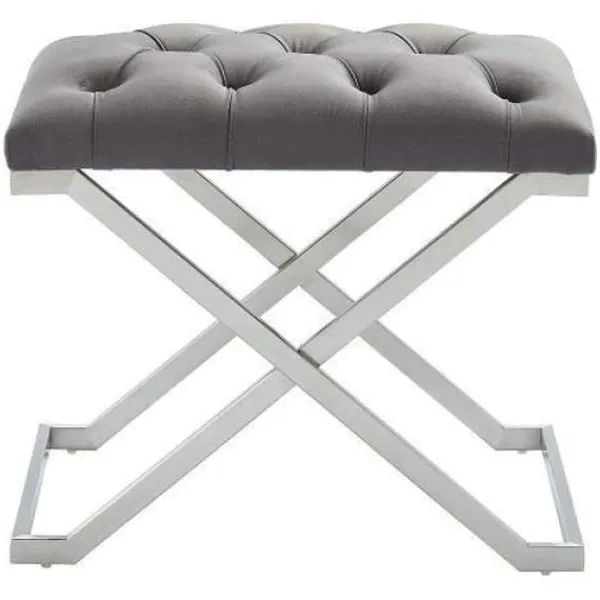 Hot Marie Dumas Kylie Bench Grey and Silver