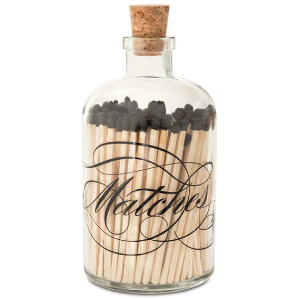 Online Marie Dumas Large Calligraphy Match Jar with Black Matches