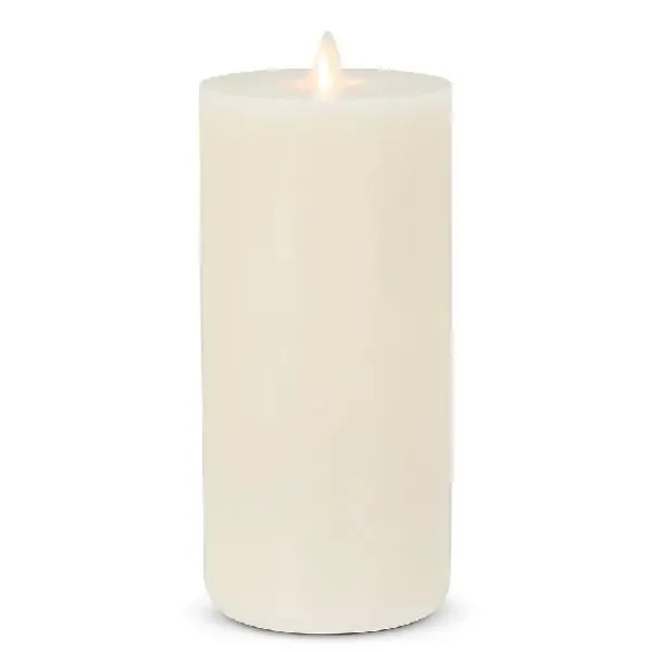 Cheap Marie Dumas Large Ivory Lightli Wick to Flame Candle 4x9"