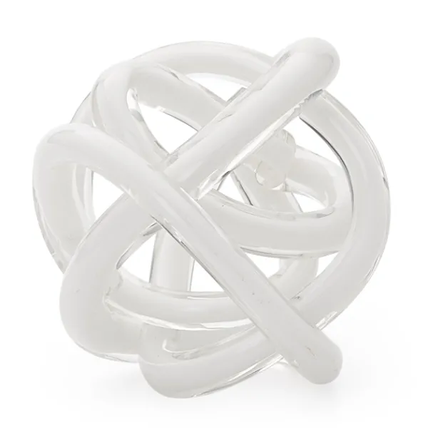 Online Marie Dumas Large White Glass Knot Ball