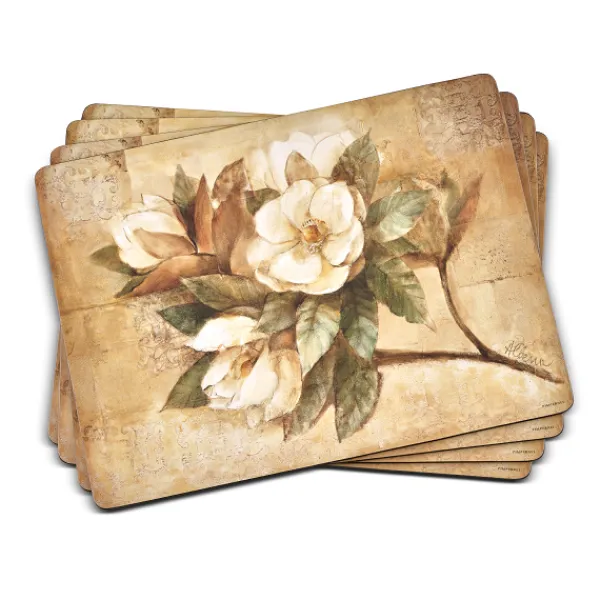 New Marie Dumas Magnolia Placemats Set of 4