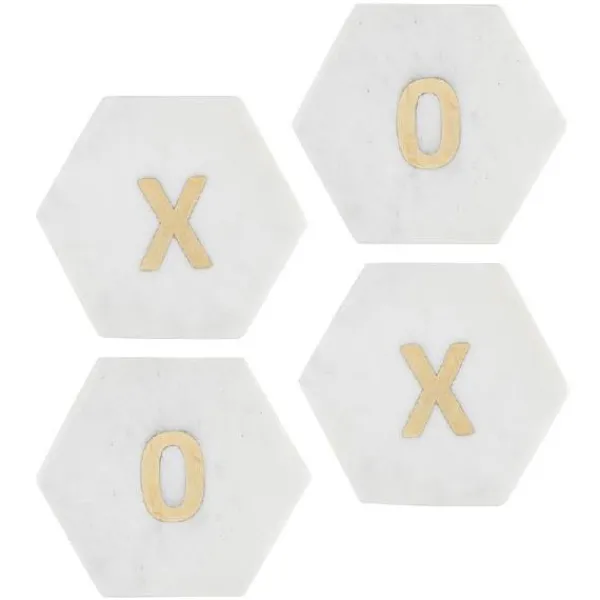 Flash Sale Marie Dumas Marble XOXO Coasters