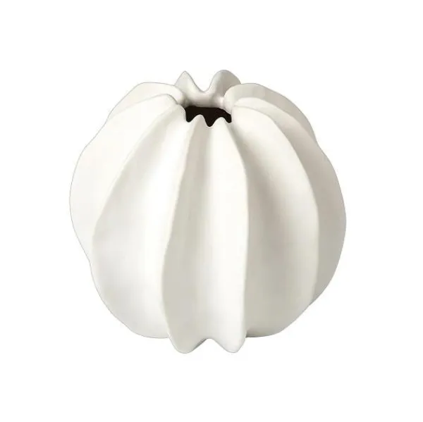 Store Marie Dumas Matte White Carambola Vase