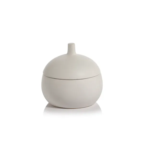 Fashion Marie Dumas Medium White Ceramic Canister