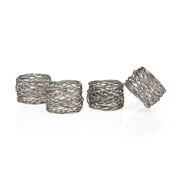 Online Marie Dumas Mesh Napkin Rings Set of 4